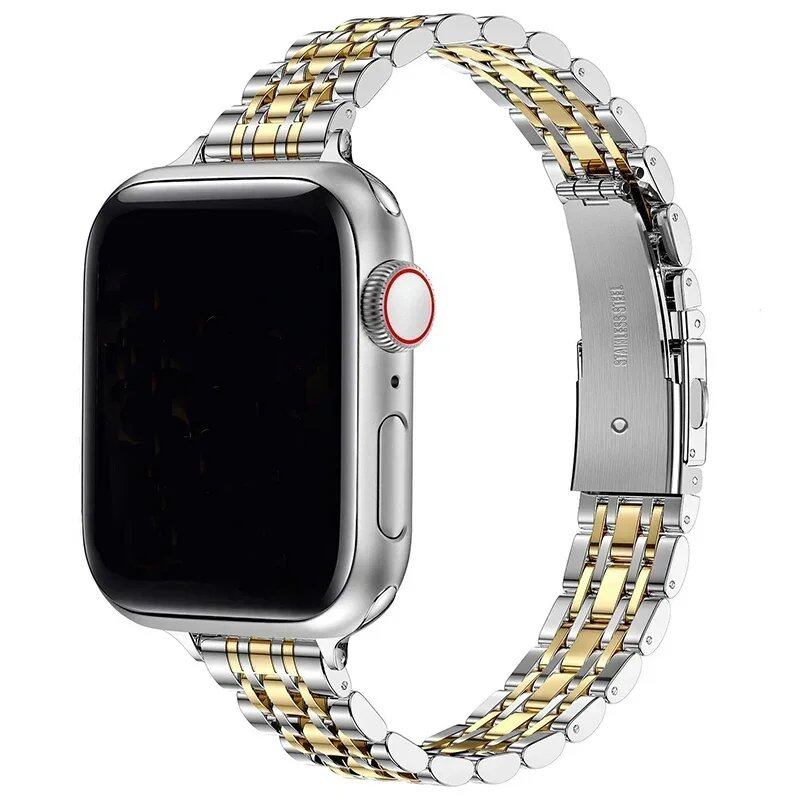 Apple Watch Ultra 2用ステンレススチールストラップ 49mm 42mm 44mm対応 メタルブレスレット iWatchシリーズ10 46mm 9/8/7/6/SE/5/4/3 45mm 41mm対応 バンドカラー:;発送元: 並行輸入品