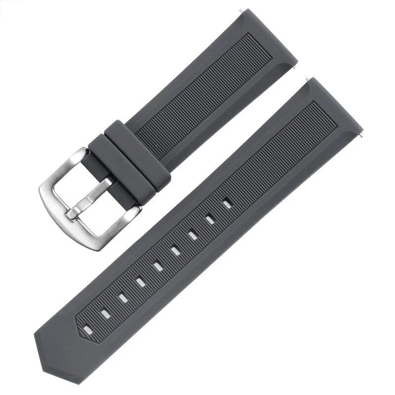 Rubber strap for Tag Heuer and Seiko watches, 18mm, 20mm, 22mm, 24mm, black, blue, orange, compatible with all brands. Watch band accessories. Band color: mm. Parallel import.