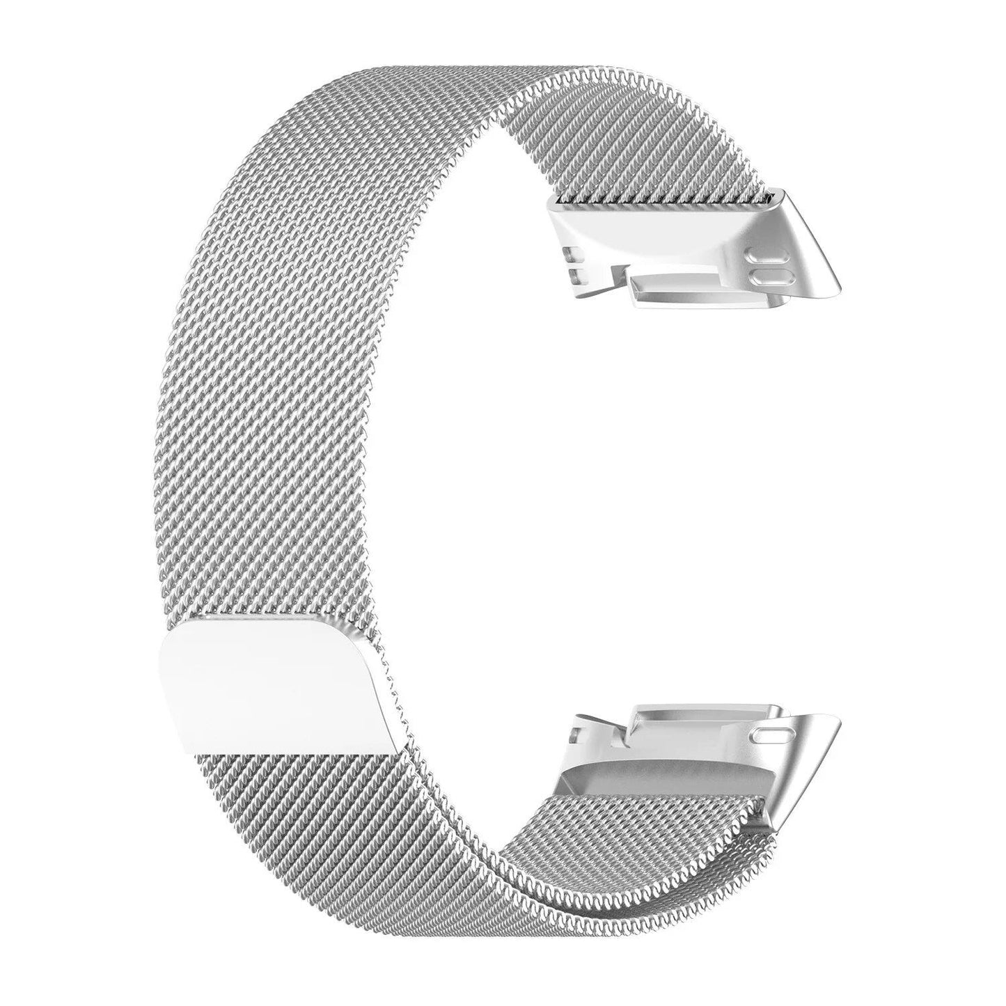 Milanese Loop Band Replacement for Fitbit Charge 6/5, Stainless Steel Magnetic Bracelet, Fitbit Charge 5 Strap, Band Color: Parallel Import
