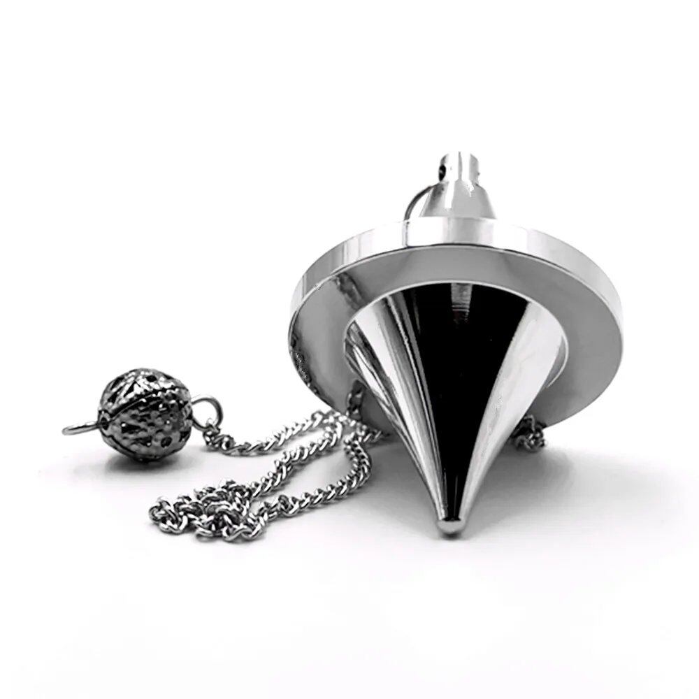 Ya.x Spinning Top Design Reiki Pendulum - Brass Metal Pendulum for Divination, Chakra Testing, and Spiritual Energy (Imported)