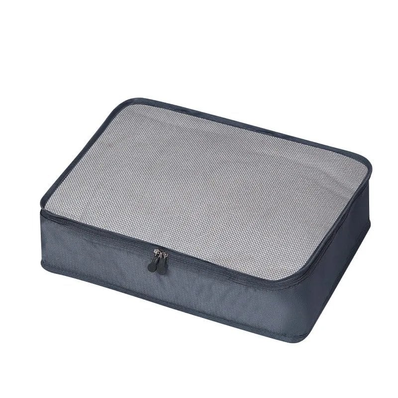 Set of 6 Travel Storage Bags for Clothes, Wardrobe, Suitcase, and Shoe Storage, Packing Cubes, Travel Organization Bags (Parallel Import)
