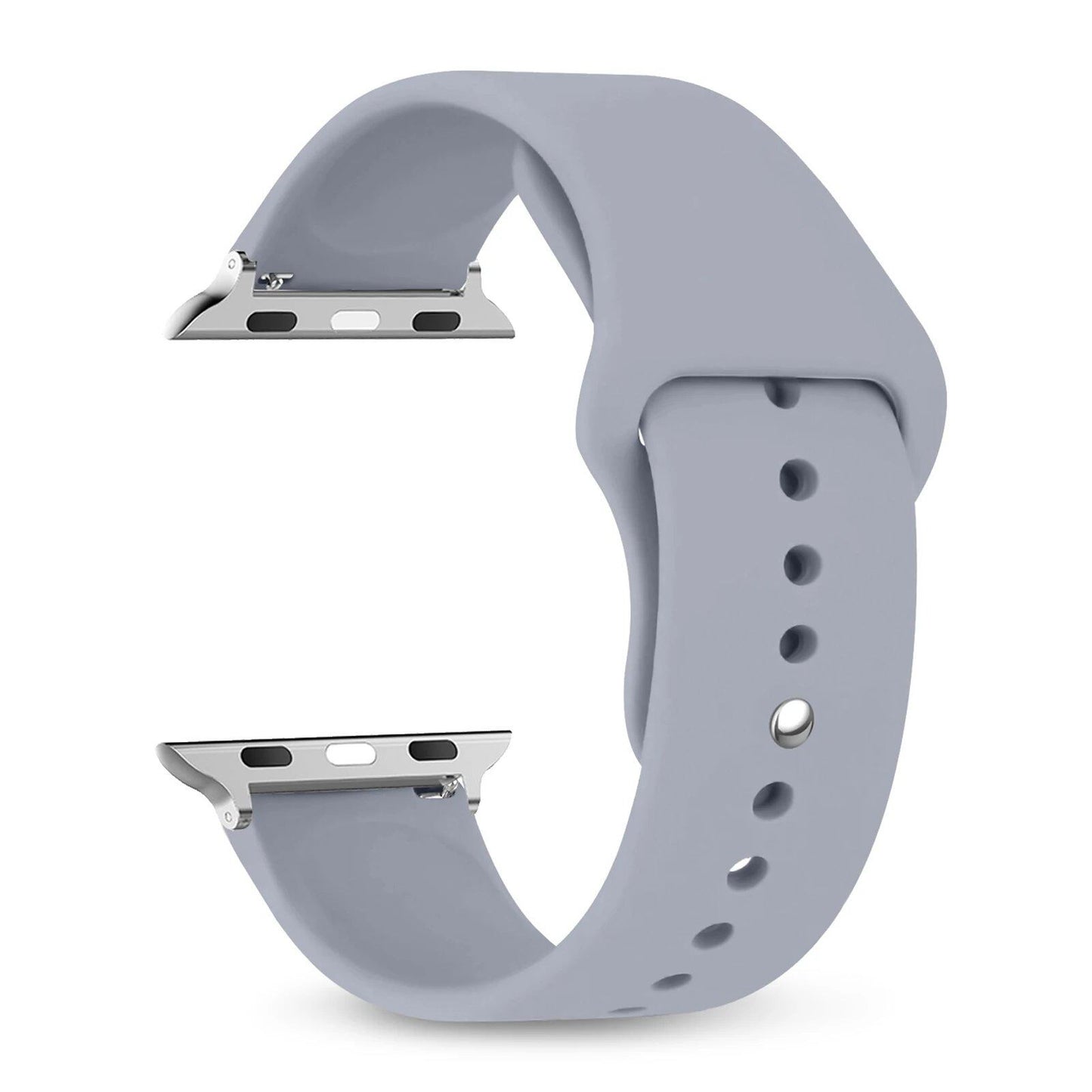 Silicone Sport Band for Apple Watch, 45mm, 44mm, 42mm, 49mm, 40mm, and 41mm, Compatible with iWatch Series 9/8/7/6/5/4/3/SE/Ultra 2, Band Color: mm; Ships from: Parallel Import