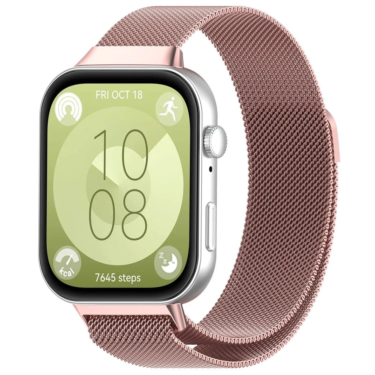 Milanese Loop Strap for Huawei Watch Fit 3/4/4 Pro, Magnetic Stainless Steel Band, Metal Bracelet, Band Color: Parallel Import