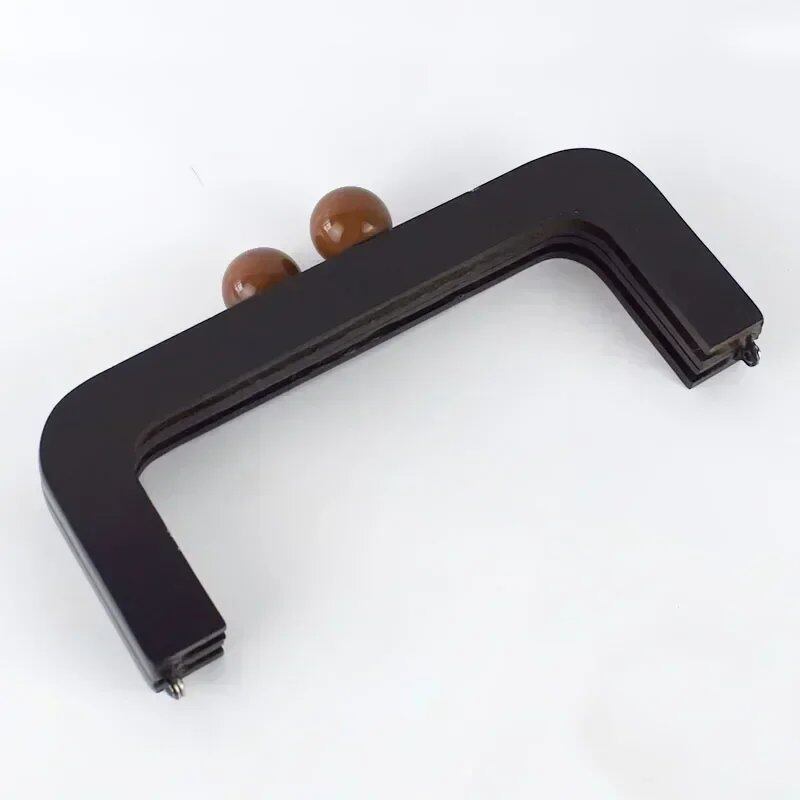 Set of 1, 2, or 3 Deepile 20cm Bag Frames, Wooden Handles, Bag Closures, Kiss Clasps, Purse Lock Buckles, DIY Craft Brackets, Accessories, Size: Parallel Import