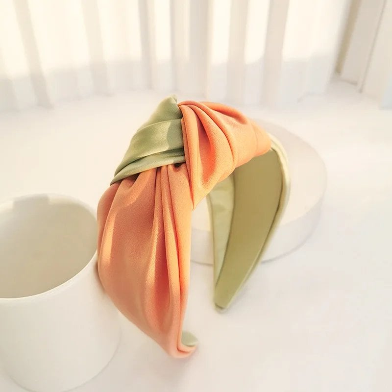 Satin Big Knot Hairband Headband Accessory for Women Wholesale Parallel Import
