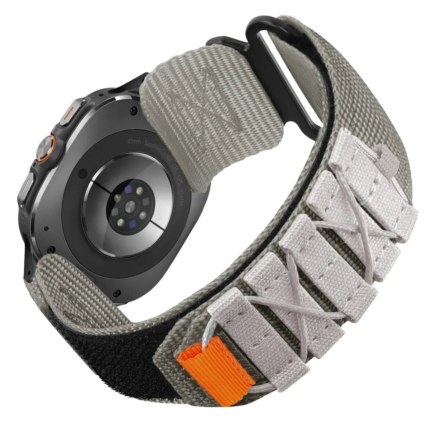 Non-Gap Nylon Strap, Quick Fit Band, Sport Bracelet for Samsung Galaxy Watch 7 Ultra (47mm) - Size: ; Band Width: Galaxy Watch 7 Ultra; Parallel Import
