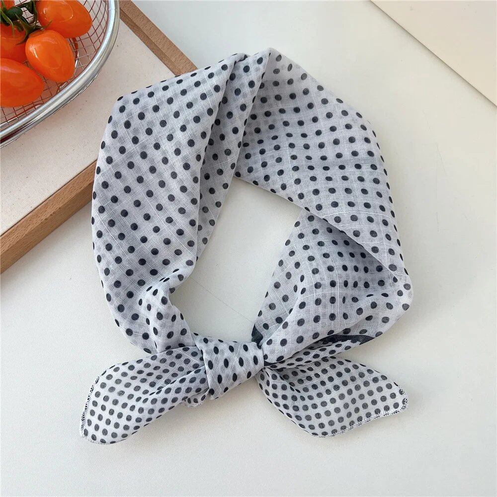Women's Fashion Bandana Cotton Headscarf Small Hijab Floral Print Handkerchief Hair Scarf Headband Neck Scarf Size: One Size Fits Most; Parallel Import