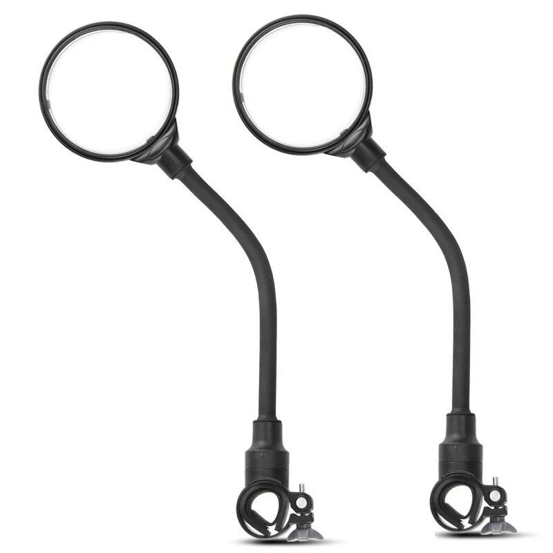 Set of 2 Bicycle Rearview Mirrors, 360° Rotating Convex Mirrors, Rotating Side Mirrors for Mountain Bikes, Safety Mirrors, Bicycle Accessories, Color: ; Ships from: Parallel Import