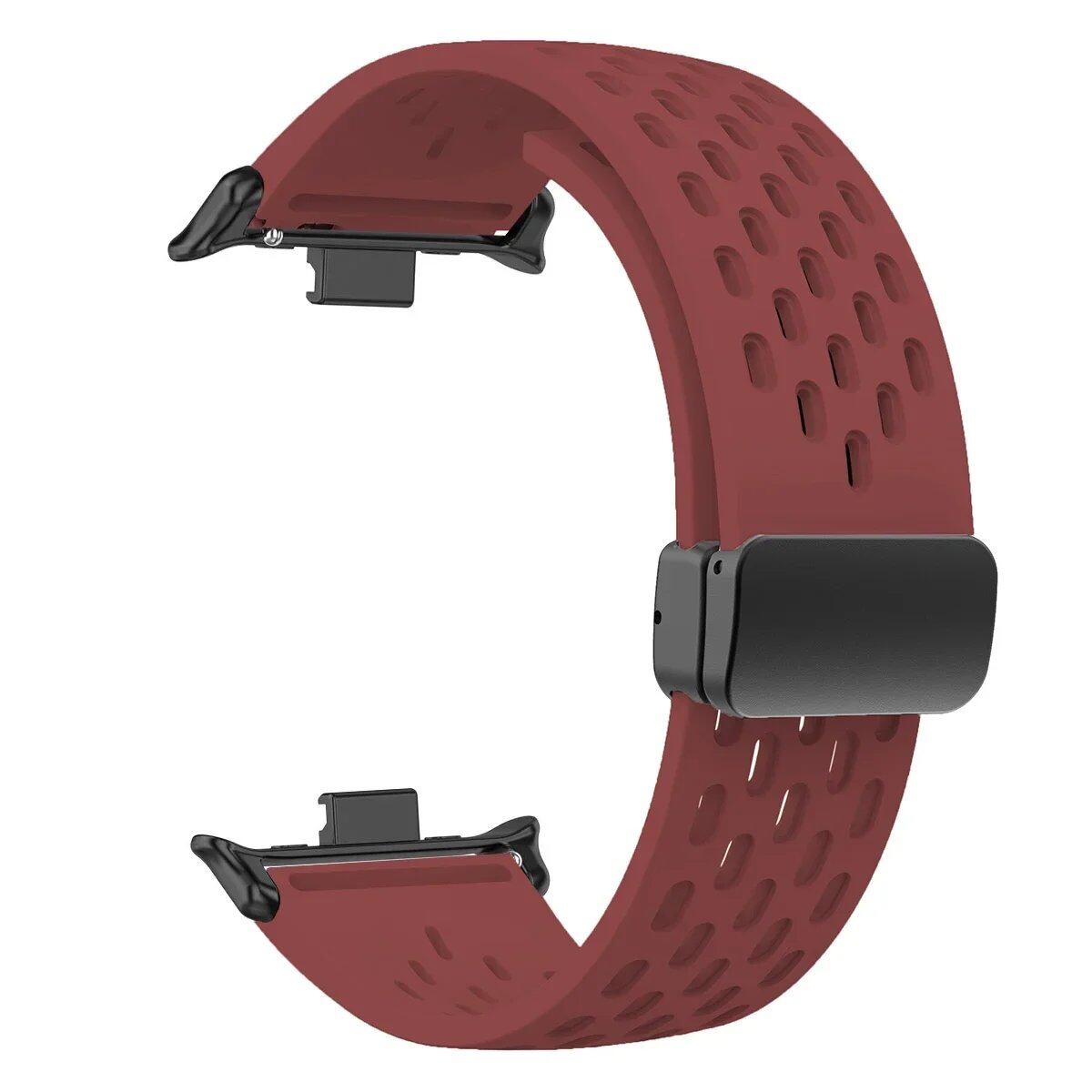 Silicone Strap for Redmi Watch 5/4 - Compatible with Mi Band 9 Pro/8 Pro, Magnetic Buckle Sport Band, Tsukai Bracelet Accessory, Band Color: Parallel Import