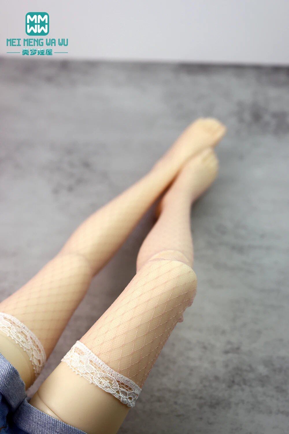 Fashion Lace Stockings for 1/3, 1/4, 1/6 DD, SD, MSD, YOSD, BJD Dolls, Gift for Girls, Color: BJD-0cm, Parallel Import
