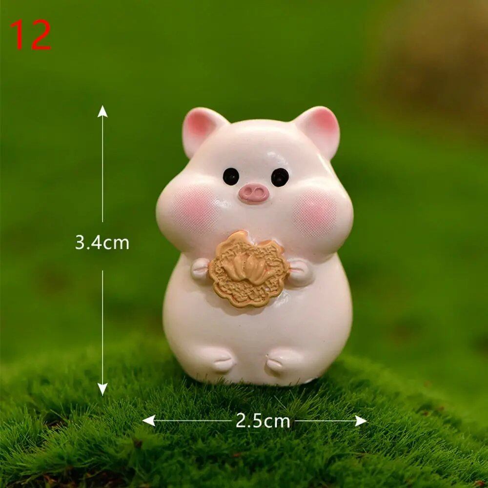 New Cute Micro Landscape Zodiac Tiger Miniature Figurine Garden Ornament Desktop DIY New Year Home Decor (Parallel Import)