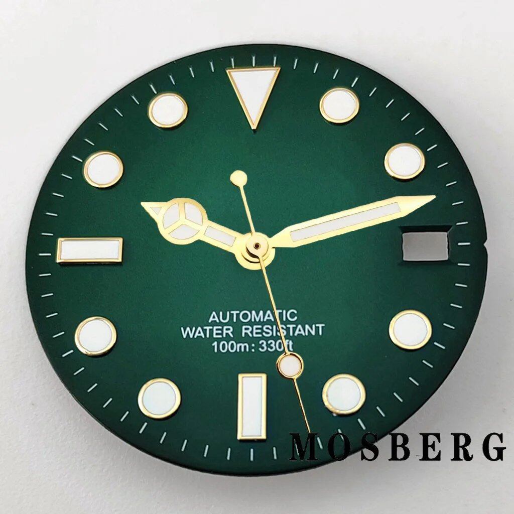 28.5mm Dial (with Luminova) Automatic Movement Replacement for NH35/NH36, Color: Hands Included, Parallel Import