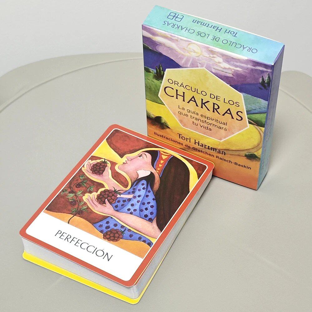 Chakra Wisdom Oracle Cards - Life-Changing Spiritual Tools - Spanish Edition, 10.4 x 7.3 cm, Set of 49 Cards, Parallel Import. Chakra Wisdom Oracle Cards - Life-Changing Spiritual Tools - Spanish Edition, 10.4 x 7.3 cm, Set of 49 Cards, Parallel Import.