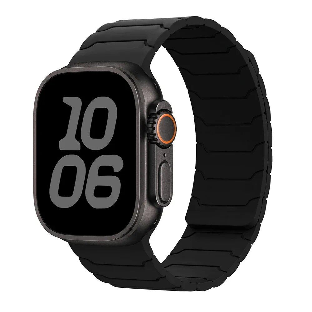 Magnetic Strap Band for Apple Watch Ultra 2, 49mm, 45mm, 44mm, 40mm, 42mm, 46mm, 41mm, 38mm, Compatible with iWatch Series 10, SE, 9, 8, 7, and 10 (Imported)