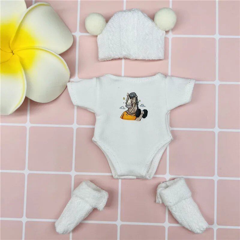 Animal Zodiac Sign 6-inch Mini Reborn Doll Clothes, Cute Baby Doll Outfits, Boy/Girl Doll Au Pair, Parallel Import