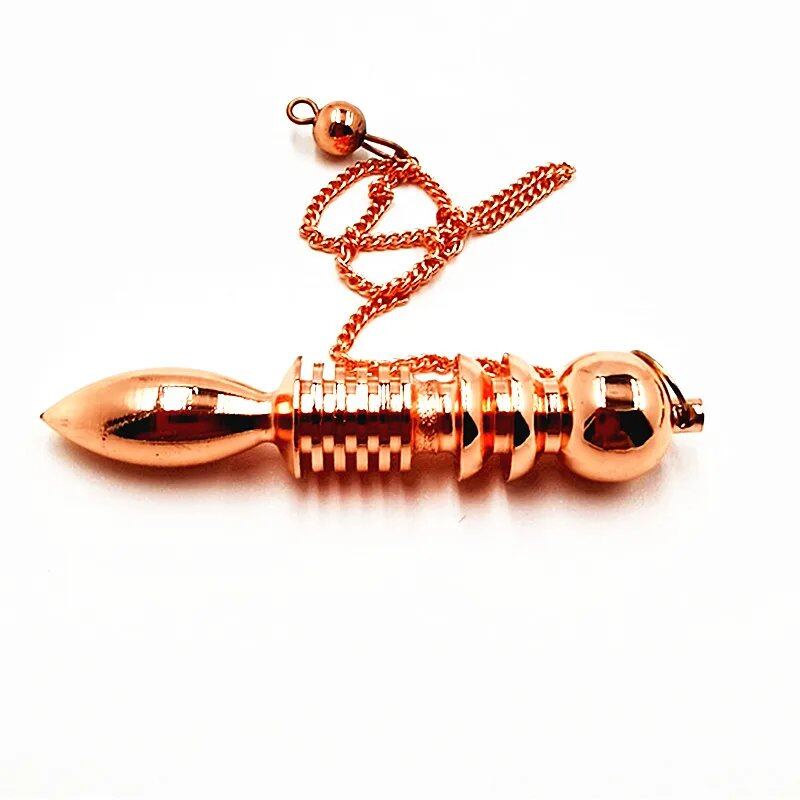 Brass Metal Dowsing Pendulum for Reiki Healing and Divination, Spiritual and Wiccan Amulet for Men, Screw Shape, Radiestesia, Parallel Import