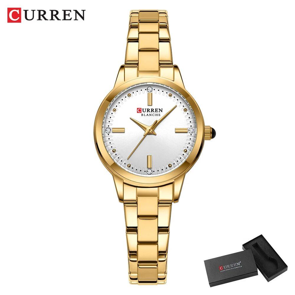 Karlen Women's Simple Dial Bracelet Quartz Watch, Stylish and Elegant, Color: Parallel Import