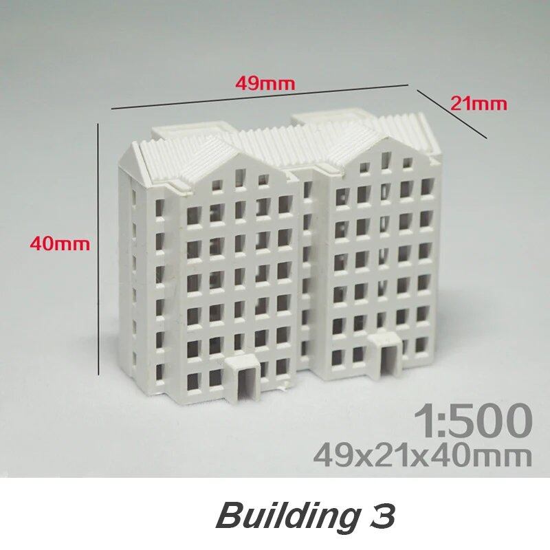 1/500 Scale DIY Architectural Model Kit, Miniature House, ABS Architectural Model, City Diorama, Sand Table Scene, Layout Kit, 1 Piece, Color: ; Ships from: Parallel Import