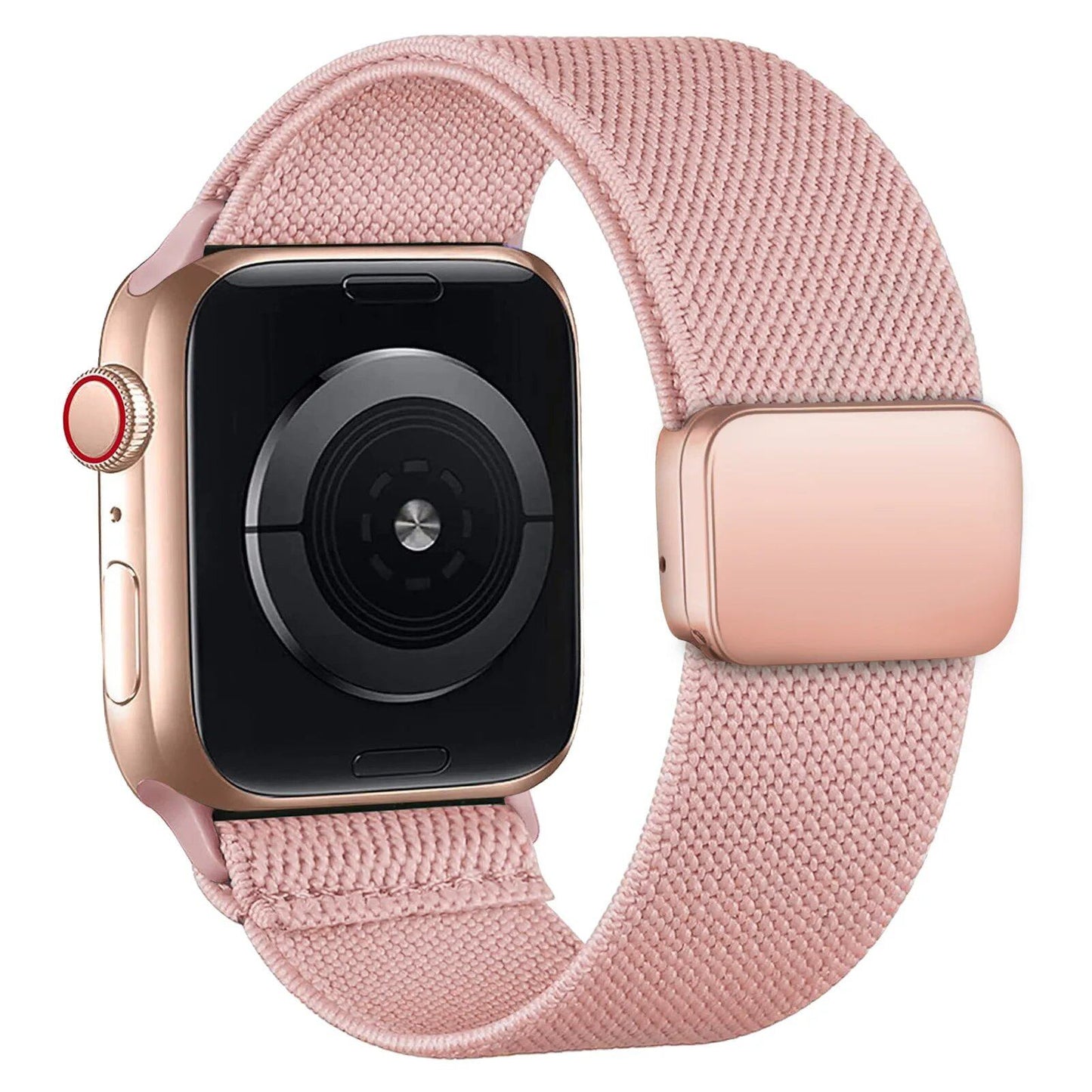 Magnetic Loop Band for Apple Watch, 40mm, 44mm, 45mm, 49mm, 41mm, 38mm, Compatible with iWatch Ultra 2 Series 9/8/7/3/SE, Nylon Bracelet with Scrunch, Band Color: Parallel Import