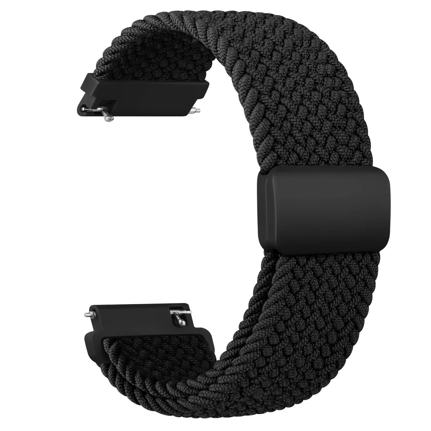 20mm/22mm Braided Strap/Bracelet for Garmin Vivoactive 4/3/Music/Venu Sq 2 Plus/Forerunner 245/645/55/158/Vivomove 3, Band Color: mm, Parallel Import