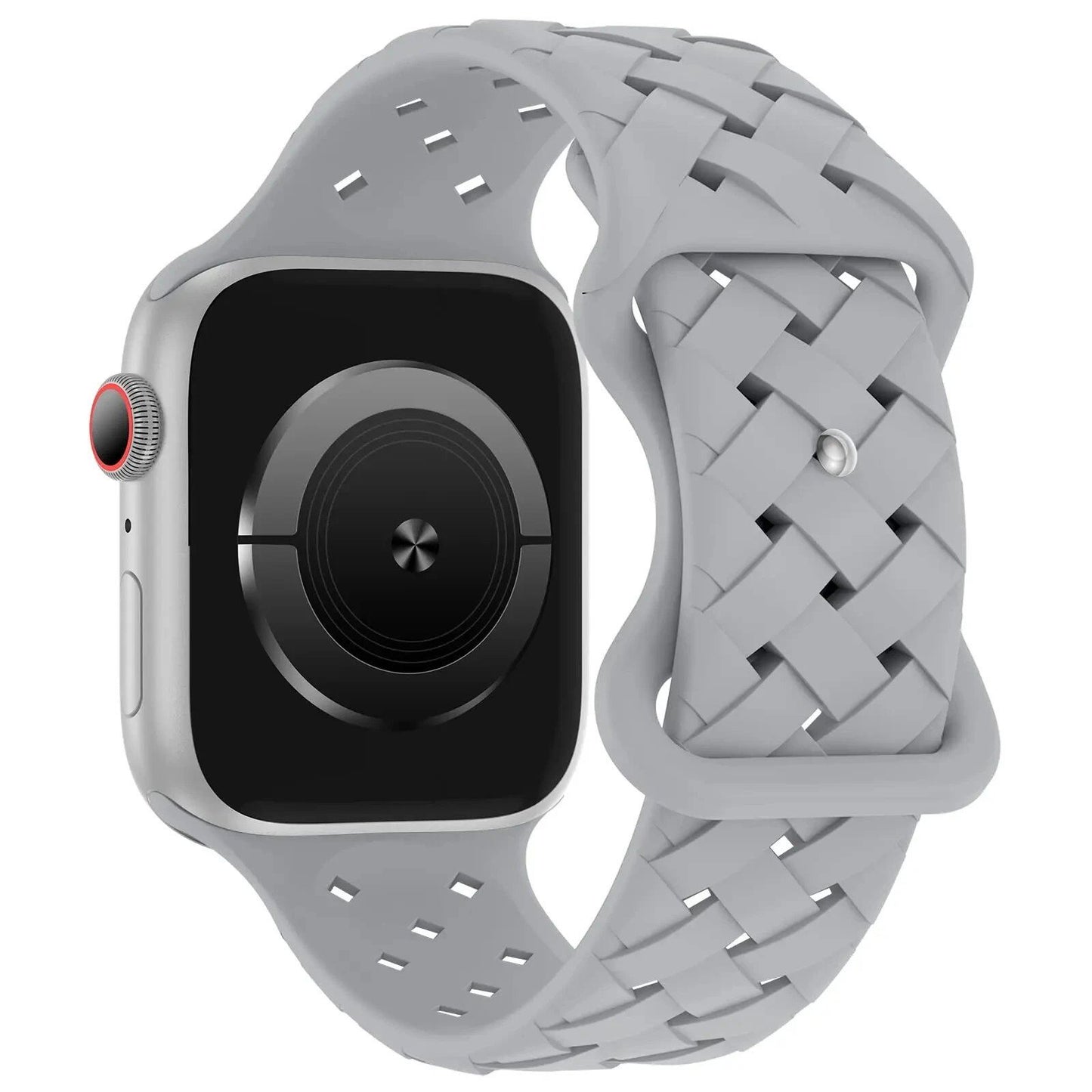 Apple Watch用シリコーンスポーツストラップ - Ultra 2/SE/Series 9/8/7/6/5対応 49mm・46mm・44mm・42mm・41mm・40mm 通気性バンド ;発送元: 並行輸入品