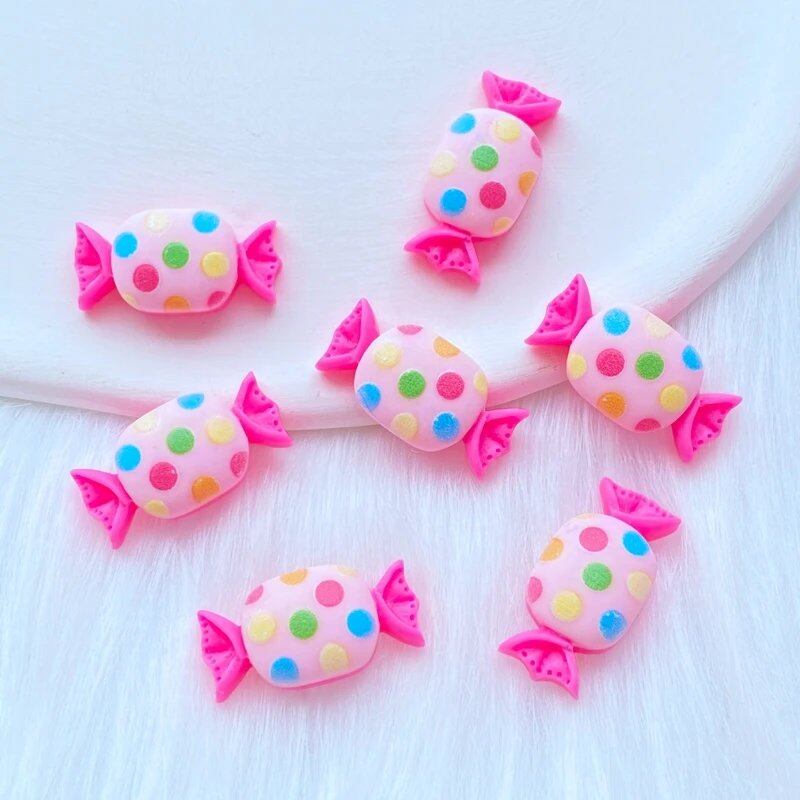 Pack of 10/20 New Resin Mini Candy/Lollipop Series Flatback Cabochons for Scrapbooking, DIY Jewelry, Crafts, and Decoration. Size: Parallel Import.