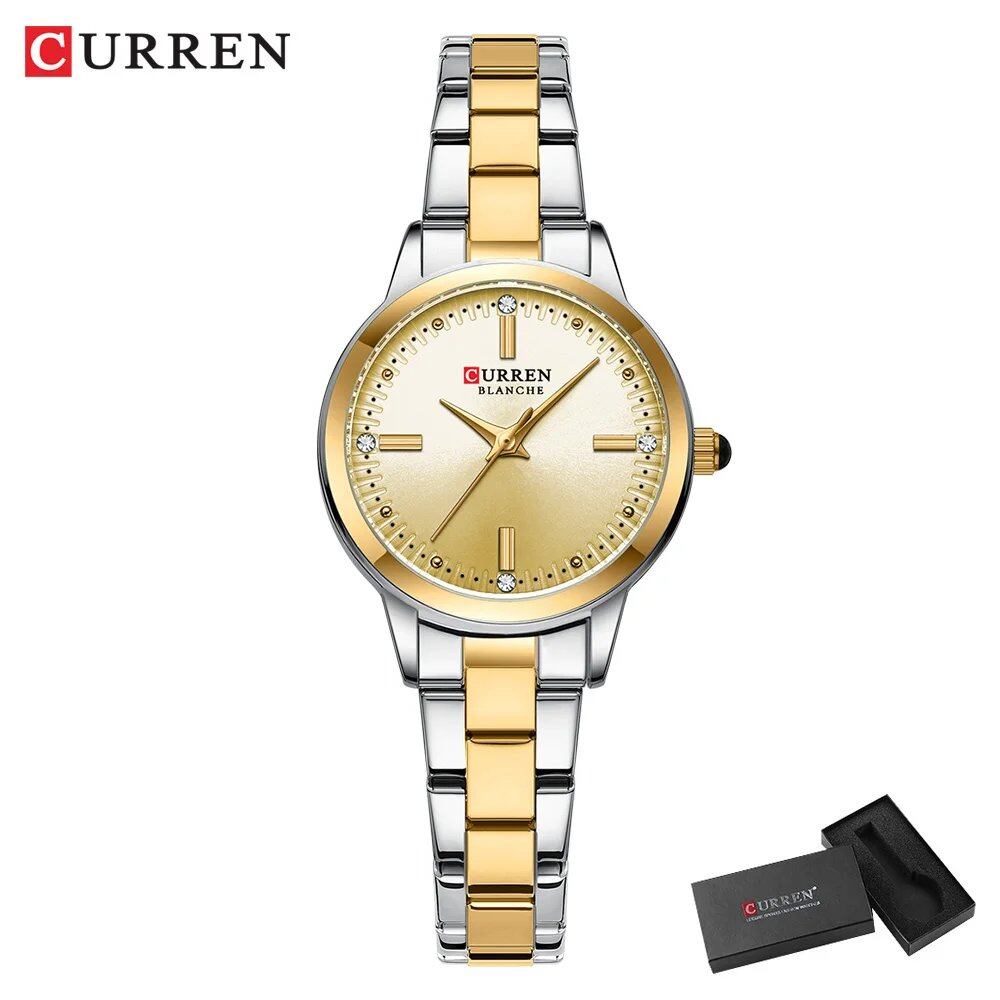 Karlen Women's Simple Dial Bracelet Quartz Watch, Stylish and Elegant, Color: Parallel Import