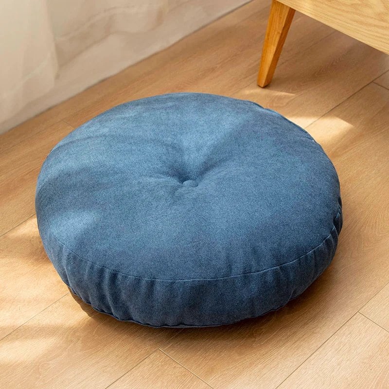 ソリッドカラーのラウンドフロアシートクッション 大型メディテーションクッション ヨガピロー フロアクッション ソファチェア用座布団 マット JAF122 cm 並行輸入品