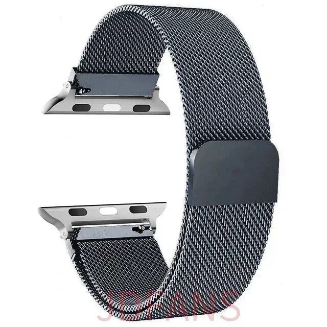 Milanese Loop Strap for Apple Watch, 44mm, 40mm, 45mm, 41mm, 42-38-44mm, Ultra 2, 49mm Metal Band, Compatible with iWatch Series 9, 8, 7, 6, SE, 5, 4, and 3, Band Color: mm, Parallel Import