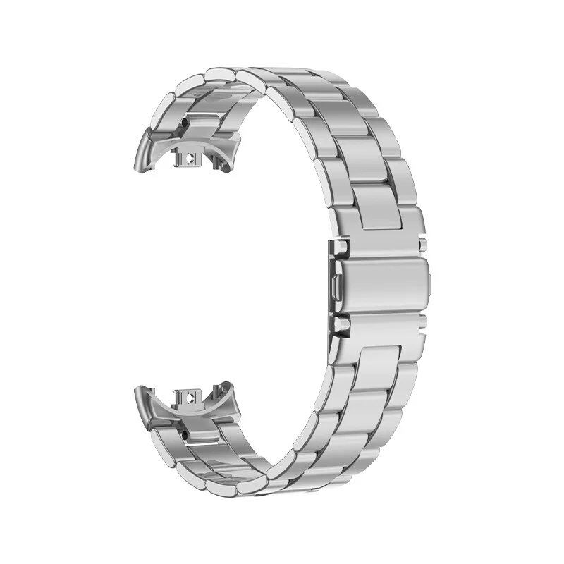 Xiaomi Mi Band 9 Metal Band, Stainless Steel, Slim Business Strap, Compatible with Xiaomi Band 8, Sports Bracelet, Accessories, Size: Mi Band, Parallel Import