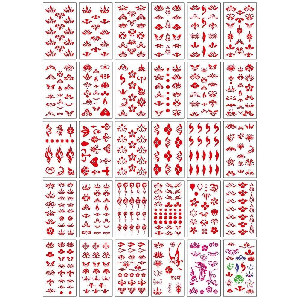 10/20/30/50 Sheets of Waterproof Temporary Tattoo Stickers, Removable Body Art, Butterfly and Flower Designs for Men and Women, Stylish, Imported