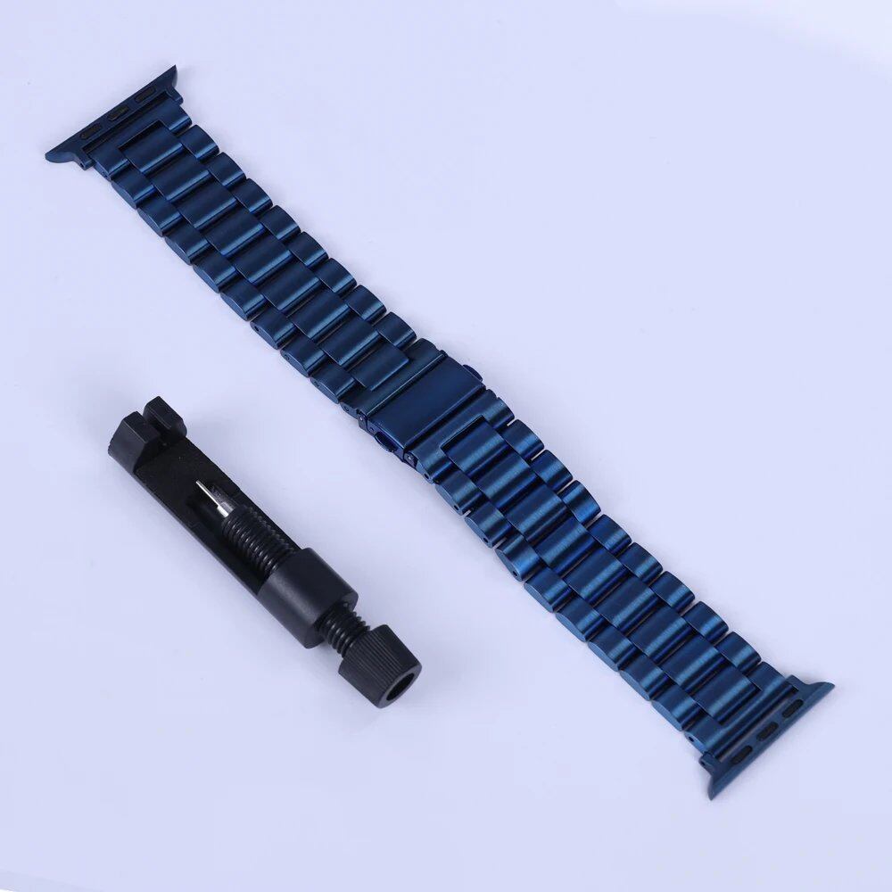 Stainless Steel Metal Band Strap for Apple Watch 10 (46mm) - Compatible with iWatch 10/9/8/Ultra (49mm, 42/44/38mm) - Band Color: mm; Parallel Import