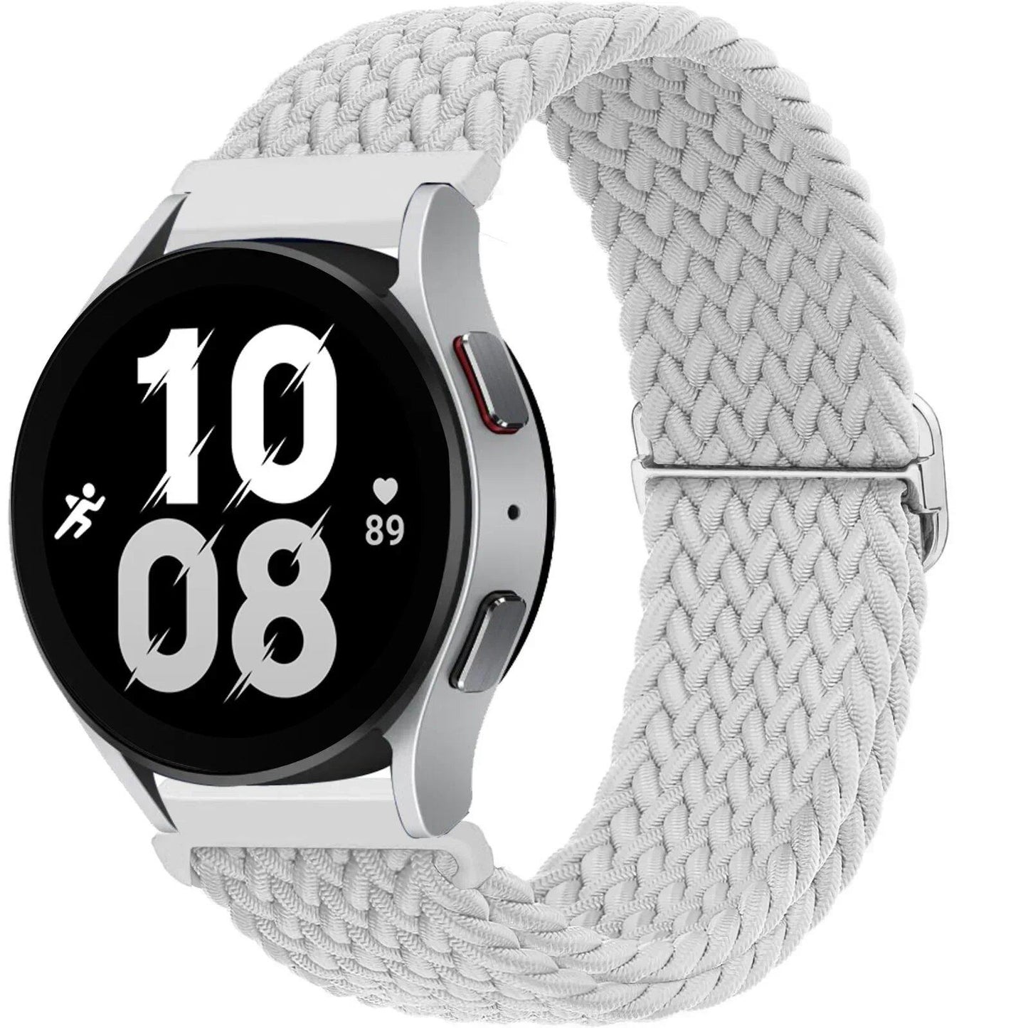 Compatible with Samsung Galaxy Watch 7, 6, 5, and 4 (40mm, 44mm, 6 Classic, 43/47mm), 20mm and 22mm nylon straps. Compatible with Huawei Watch 3 and 4 Pro, Solo Loop woven bands. Band Color: mm; Ships from: Parallel Import.