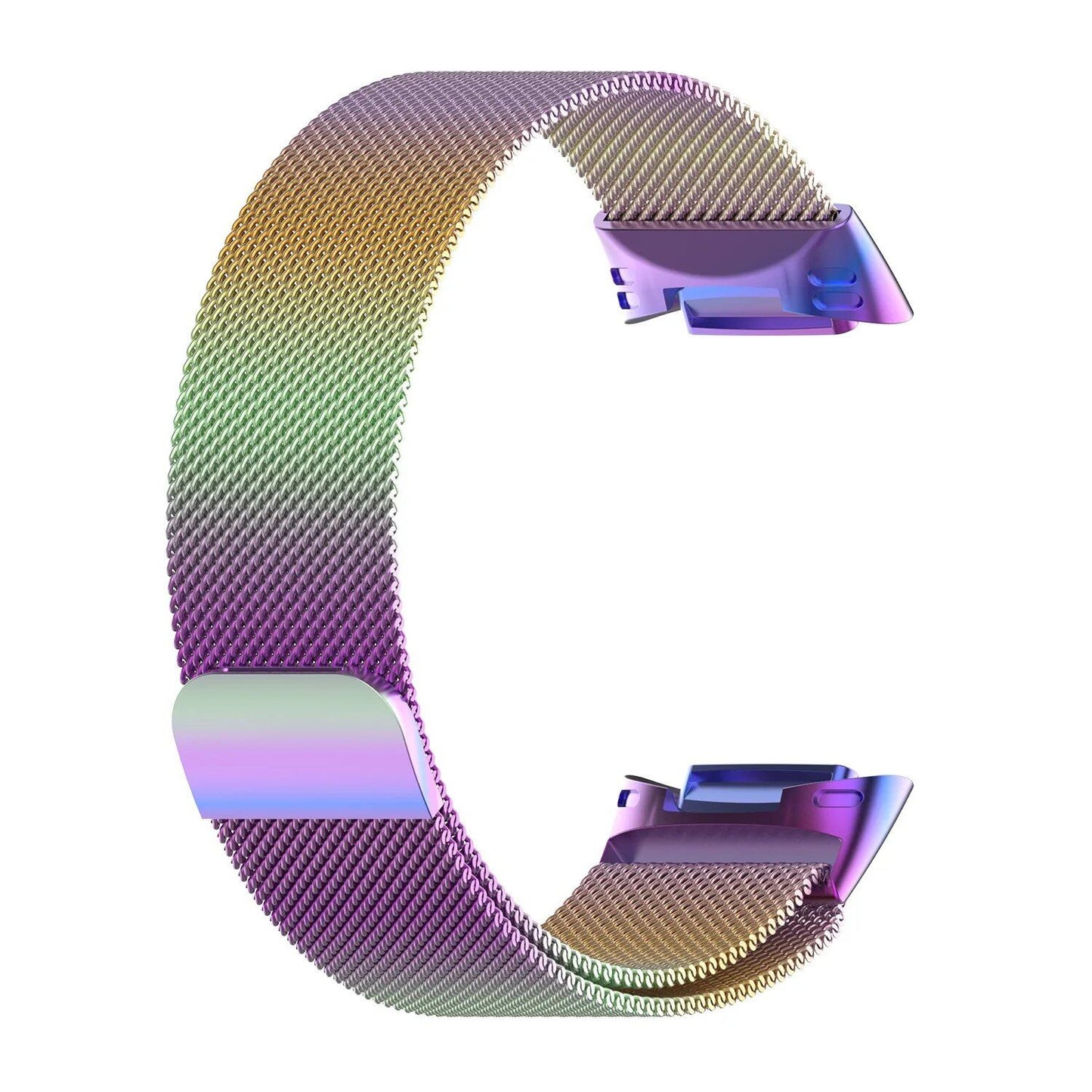 Milanese Loop Band Replacement for Fitbit Charge 6/5, Stainless Steel Magnetic Bracelet, Fitbit Charge 5 Strap, Band Color: Parallel Import