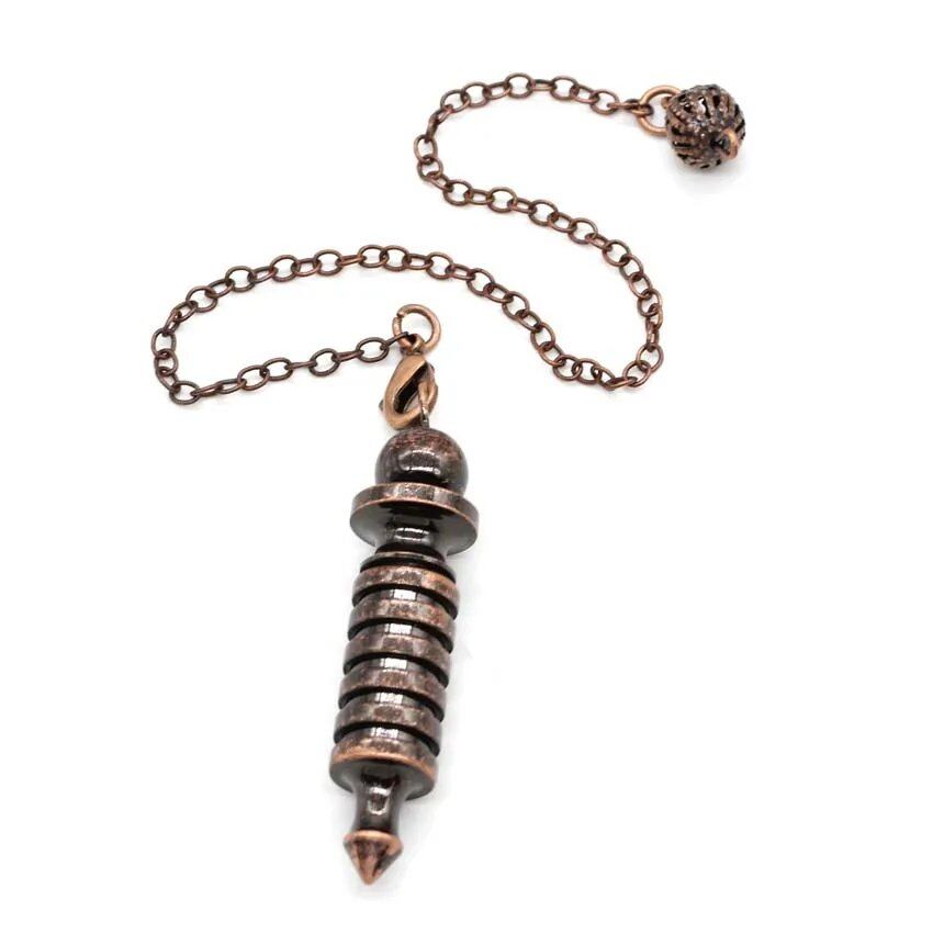 Copper Spiral Pendant for Spiritual Dowsing, Metaphysical Healing, Wicca, Balancing, and Meditation; Ships from: Parallel Import