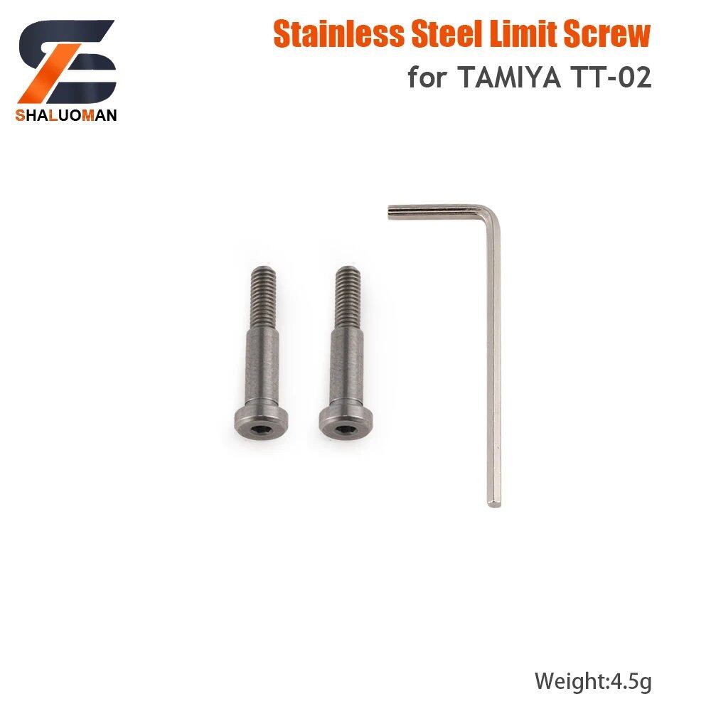 1/10 Scale RC Toy Car Tamiya TT-02/TT02 Swing Arm Shock Absorber, Steering Device, Bumper Sponge Upgrade Parts, Metal & Carbon Fiber, Parallel Import