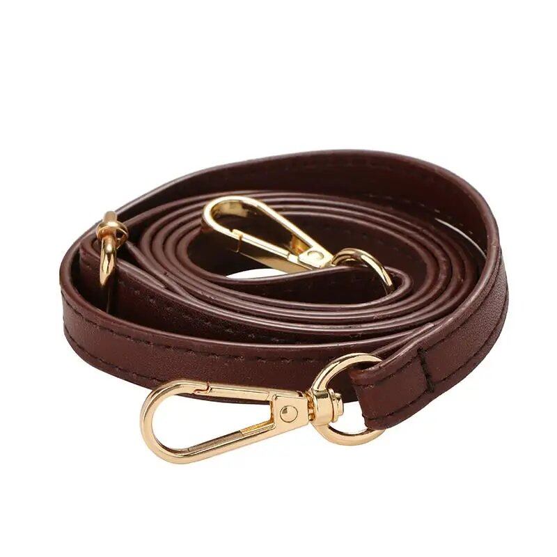 1.2cm Wide Thin Bag Belt/Shoulder Strap Replacement, Long Adjustable PU Leather Bag Strap, Bag Accessory, Color: Parallel Import
