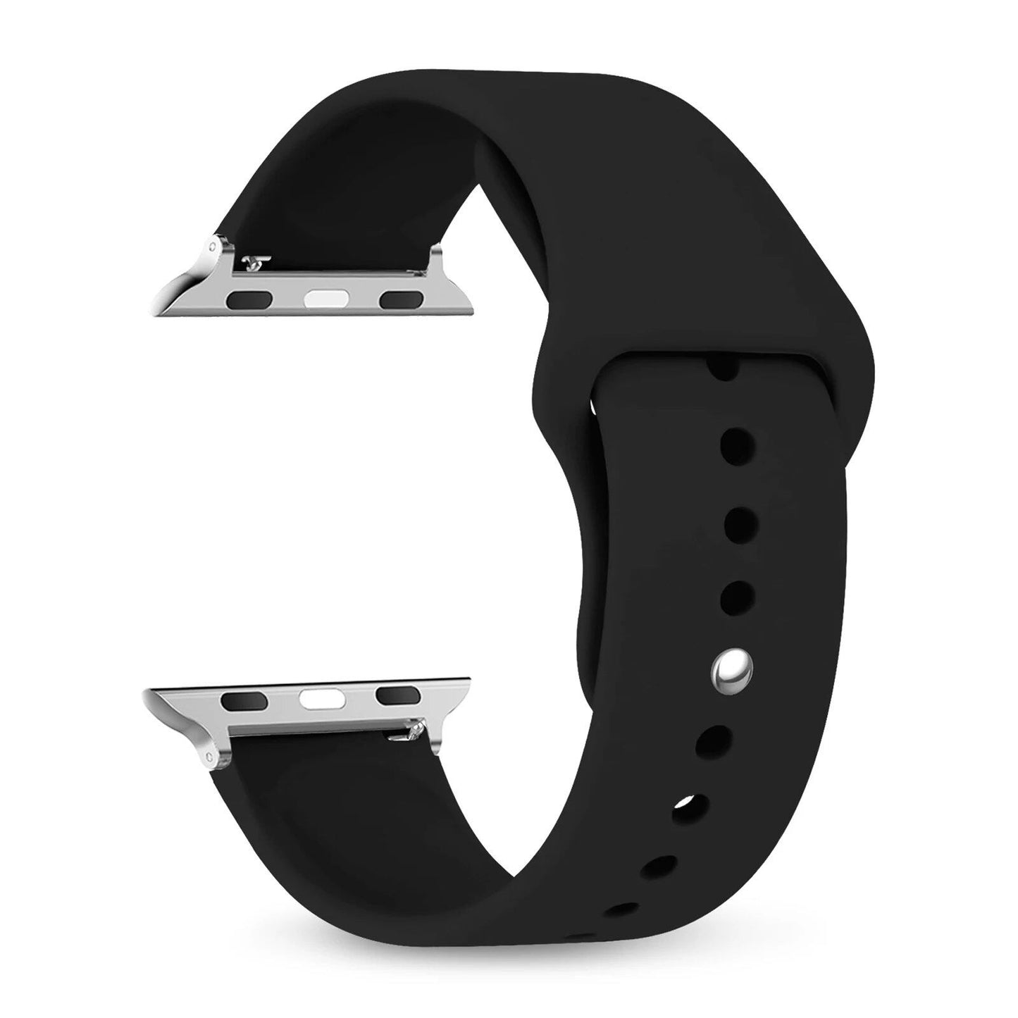 Silicone Sport Band for Apple Watch, 45mm, 44mm, 42mm, 49mm, 40mm, and 41mm, Compatible with iWatch Series 9/8/7/6/5/4/3/SE/Ultra 2, Band Color: mm; Ships from: Parallel Import