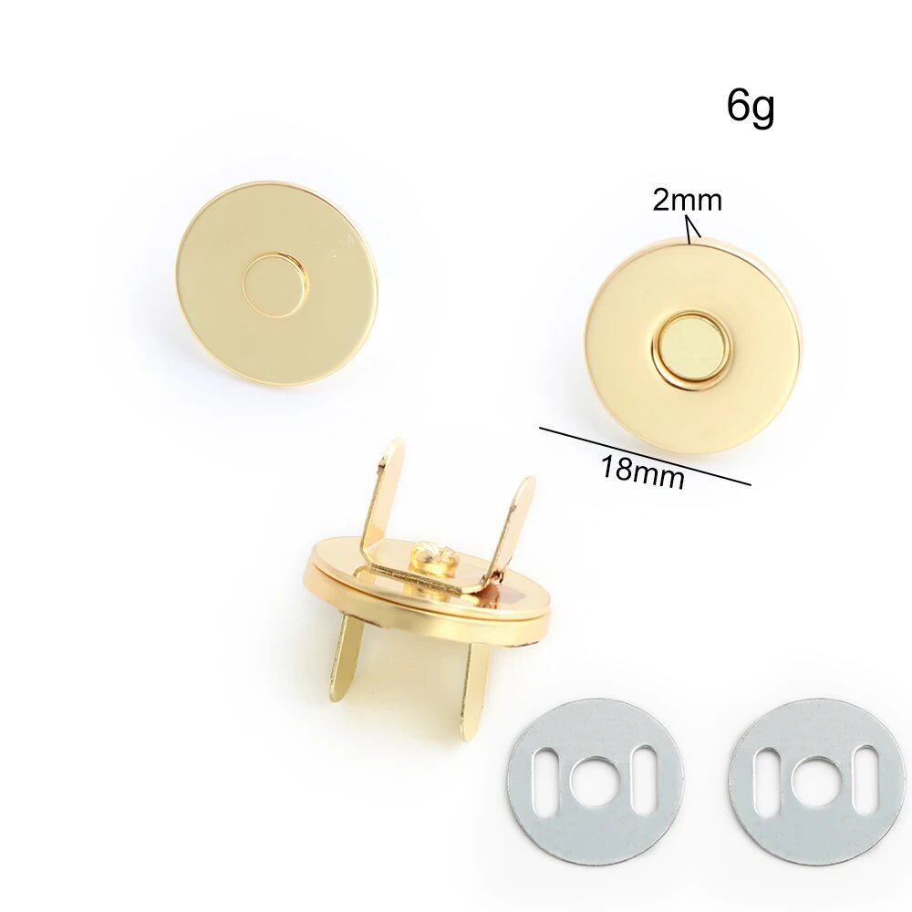 14-18-20mm 強力薄型金属丸型マグネットボタン DIY ポーチ コート ハンドバッグ スナップ留め金具 隠しボタン アクセサリー サイズ: 並行輸入品