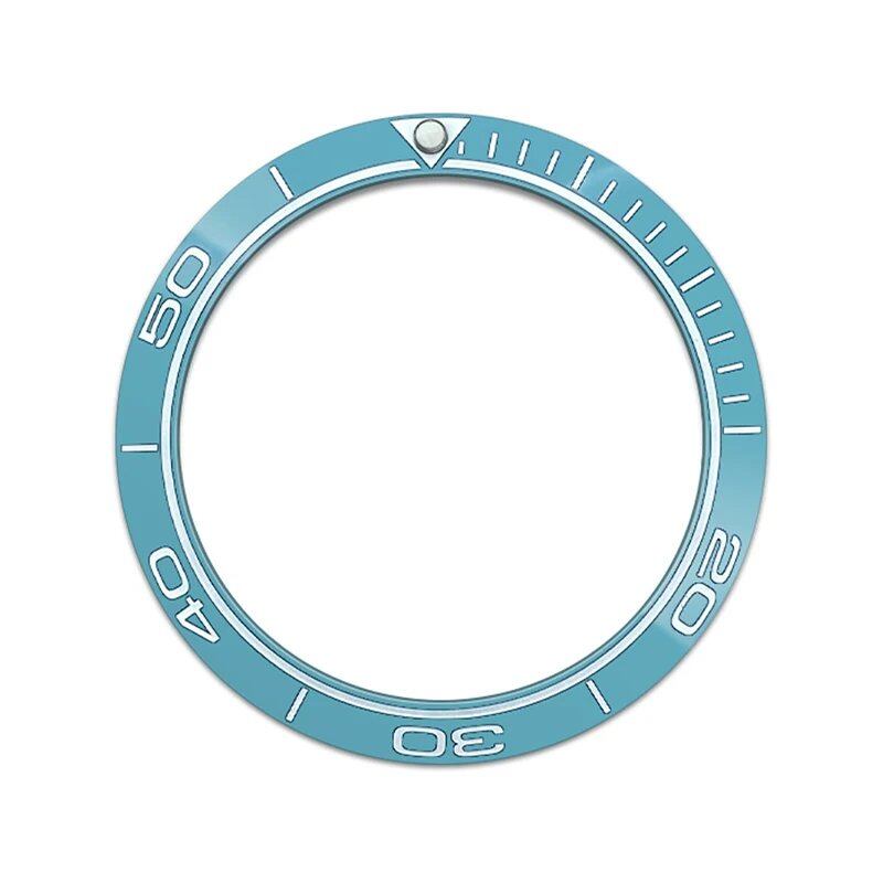 38mm x 30.6mm Curved Blue Ceramic Bezel Insert for SKX007/SKX009/SRPD/GMT Compatible Men's Watches with NH35/NH36 Movements, Color: 0, Parallel Import
