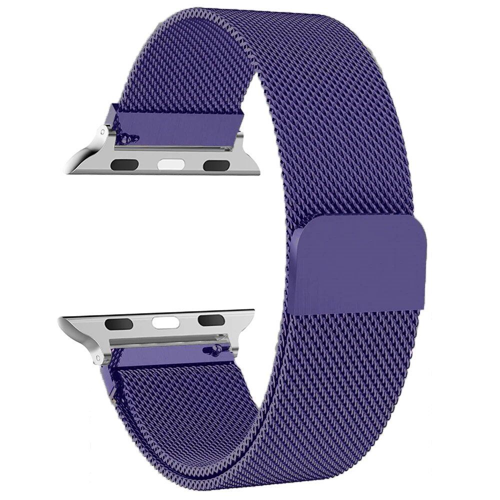 アップルウォッチ用ミラネーゼバンド 45mm 44mm 46mm 40mm 49mm 41mm 42mm 38mm 対応 iWatch シリーズ6/5/SE/7/8/9/10/Ultra 2 ストラップ バンドカラー:mm;発送元: 並行輸入品