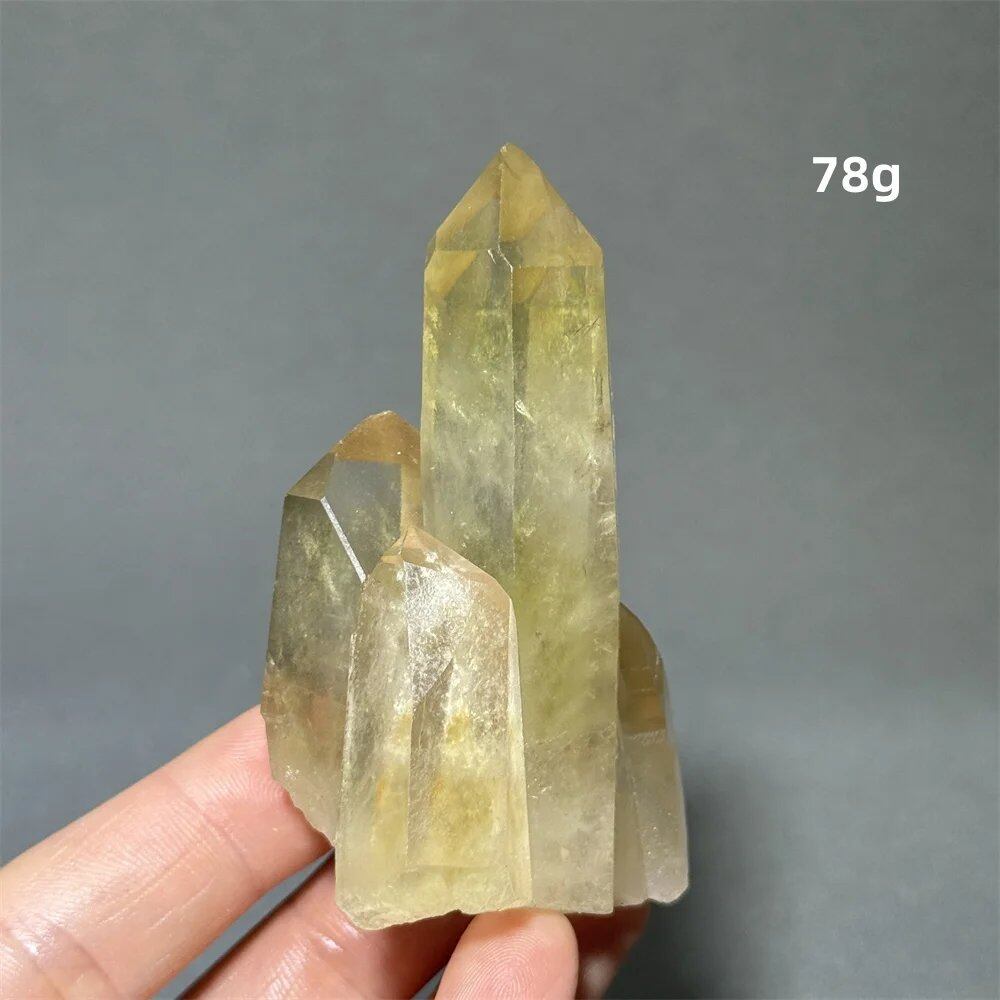 シトリン タワークリスタル 天然クォーツ 鉱石 エネルギー ヒーリング スピリチュアル オーラ 魔術 ホームデコレーション カラー: 並行輸入品