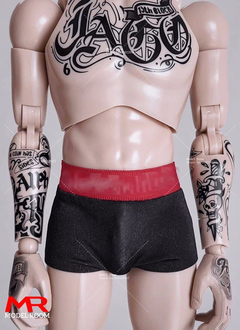 1/6 Scale Men's Underwear, Fashion Underwear, Costume Accessory, Model Fit for 12-Inch Male Soldier Action Figures and Body Dolls; Size: Underwear Only, Parallel Import