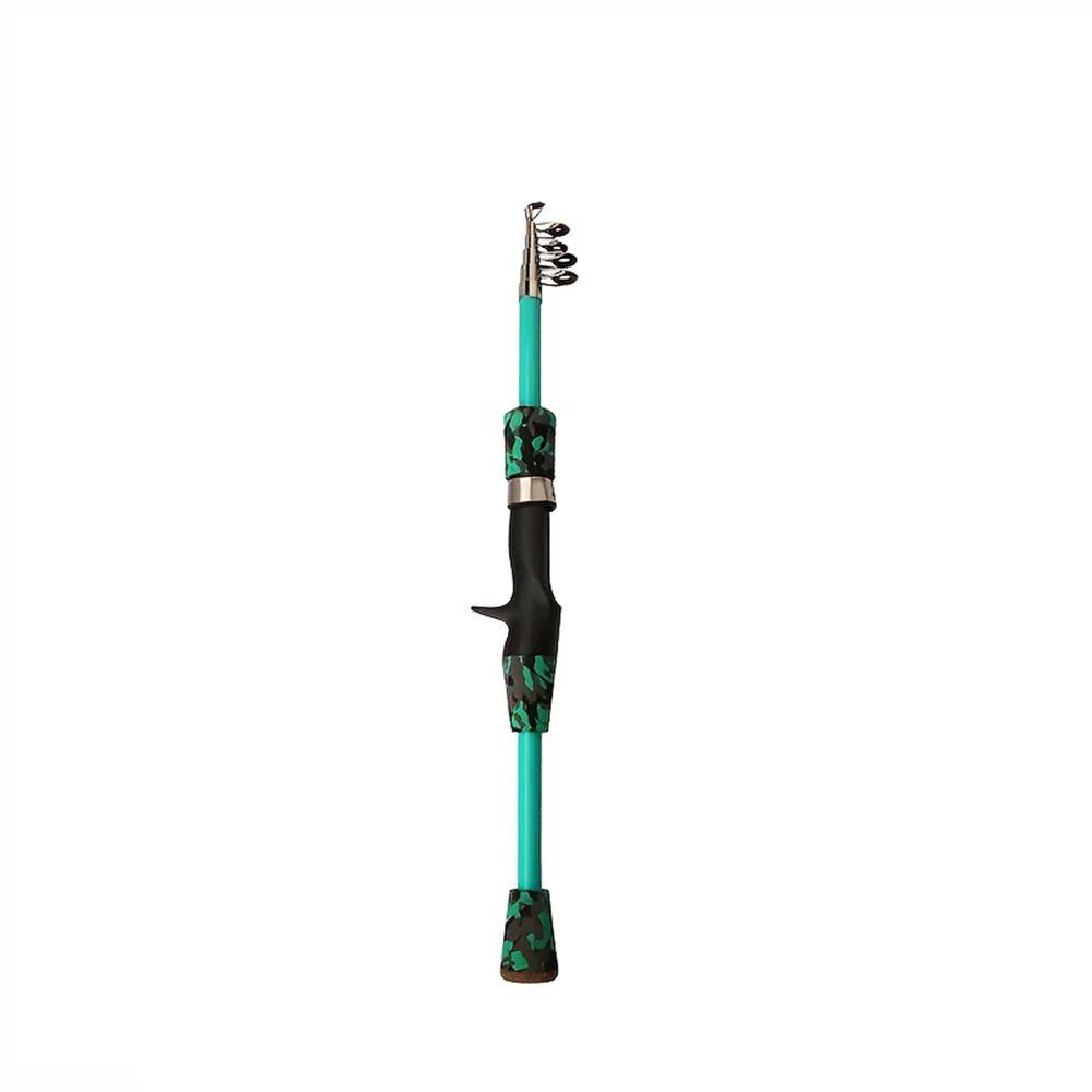 1.5m Portable Telescopic Camouflage Fishing Rod for Kids, Adjustable Rotation Casting Rod, Outdoor Fishing Tool; Ships from: Parallel Import