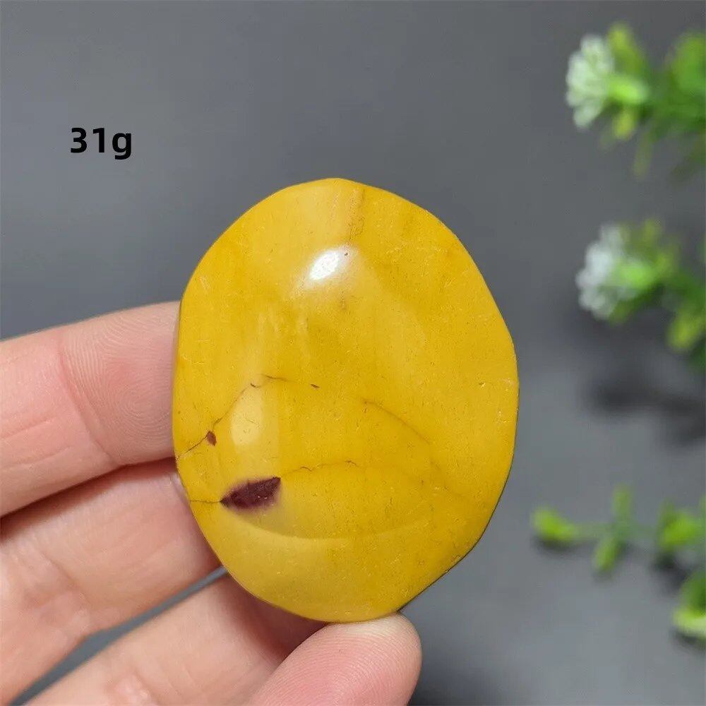 Natural Power Stone, Egg Yolk Stone, Hand Pray, Feng Shui Energy, Home Decor, Gift, Magic, Meditation, Spiritual, Prayer, Chakra Healing, Color: Parallel Import