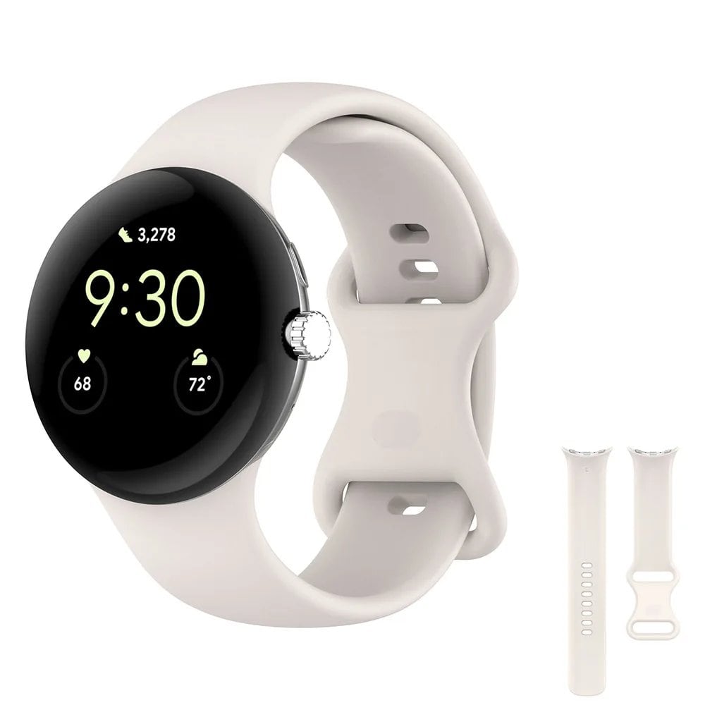 Google Pixel Watch 用 オリジナル シリコンバンド - メタルバックル スポーツブレスレット / Google Pixel Watch 2 対応 バンドアクセサリー サイズ:Pixel Watch 並行輸入品