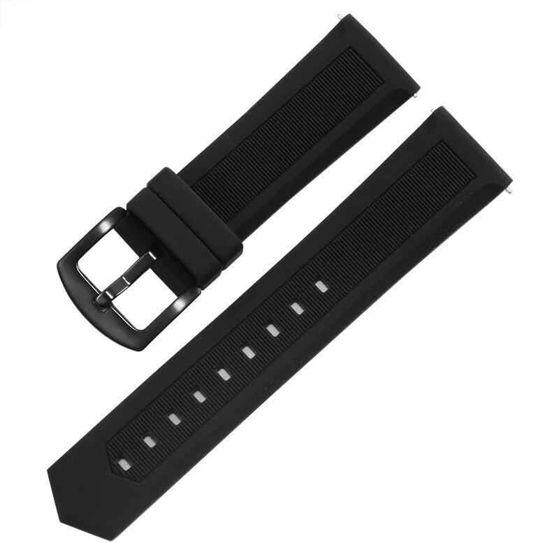 Rubber strap for Tag Heuer and Seiko watches, 18mm, 20mm, 22mm, 24mm, black, blue, orange, compatible with all brands. Watch band accessories. Band color: mm. Parallel import.
