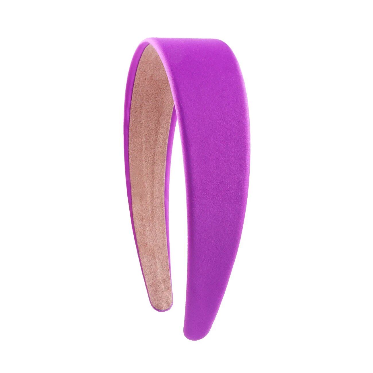 1.5-inch Satin Headband, Plain Headband, Non-Slip, Colorful DIY Wide Headband for Women and Girls, Hair Accessories, Parallel Import