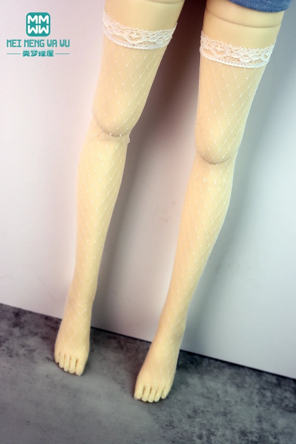Fashion Lace Stockings for 1/3, 1/4, 1/6 DD, SD, MSD, YOSD, BJD Dolls, Gift for Girls, Color: BJD-0cm, Parallel Import