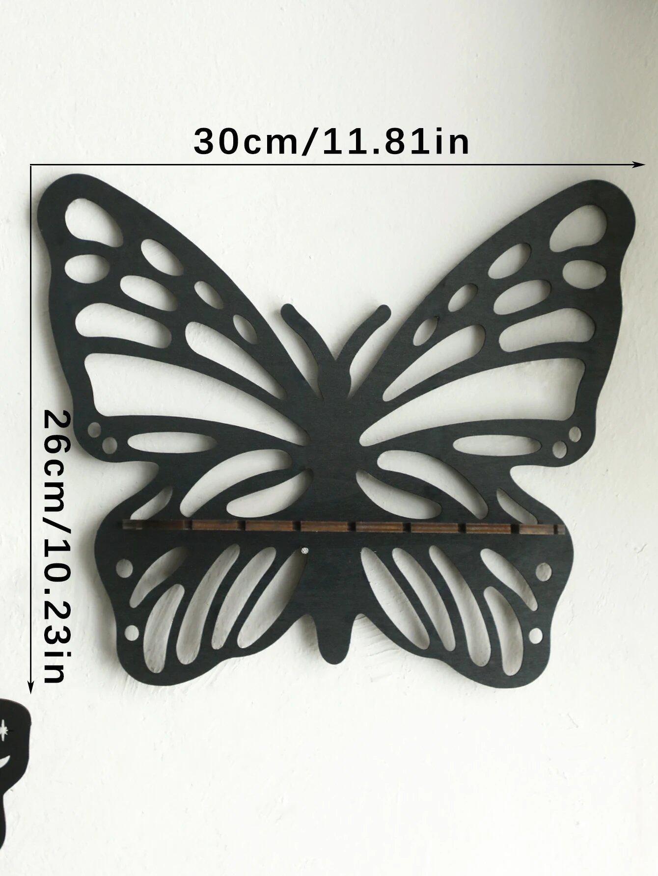 Butterfly Crystal Shelf, Hollow Wall Shelf, Aroma Oil Display Rack, Witch-Inspired Decoration, Spiritual Interior, Color: TK472-MS87, Parallel Import